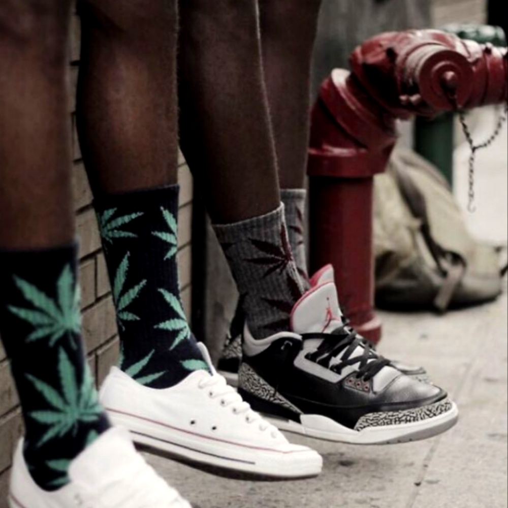 NWT Men's HUF Plantlife Crew Socks - Picture 6 of 11